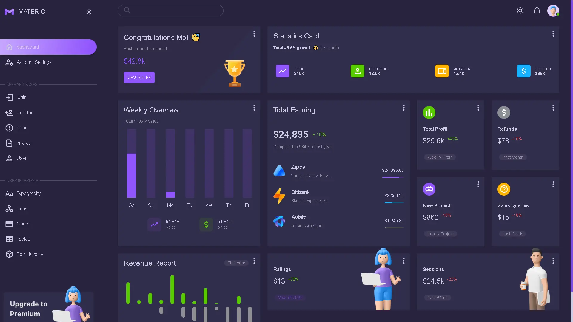 React DashBoard